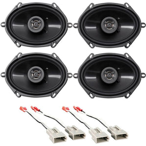 Hifonics 6x8" Front+Rear Factory Speaker Replacement Kit For 1999-03 Ford F-150
