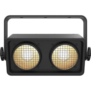 (2) Chauvet Shocker Dual Zone COB LED Blinder Stage Lights+Bags+DMX Controller