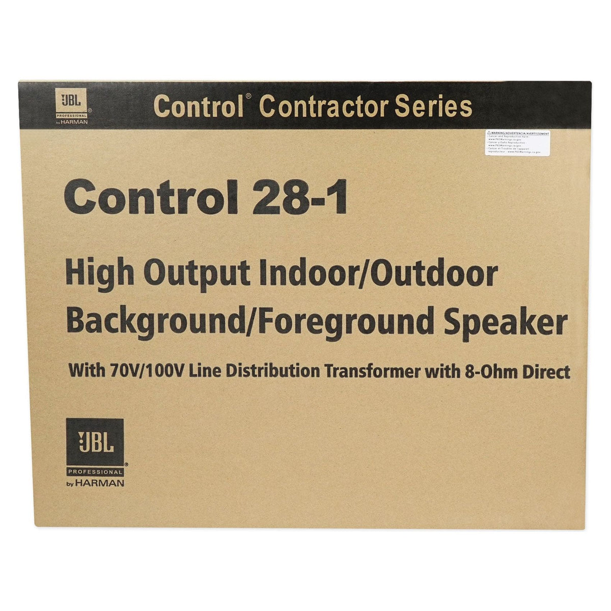 2) JBL Control 28-1 8" 60w 70v Commercial Indoor/Outdoor Speakers For Restaurant