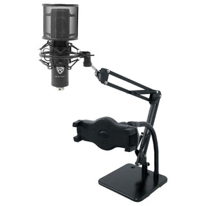 Rockville RCM PRO Recording Condenser Microphone+Dual Desktop Mic Stand
