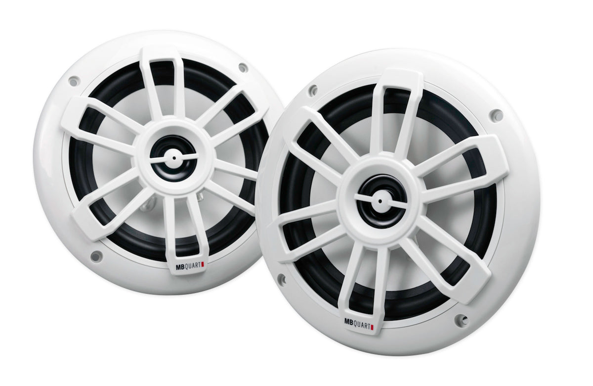 (2) MB QUART NF1-116 6.5" 80 Watt Marine Wakeboard Tower Speakers For Boat