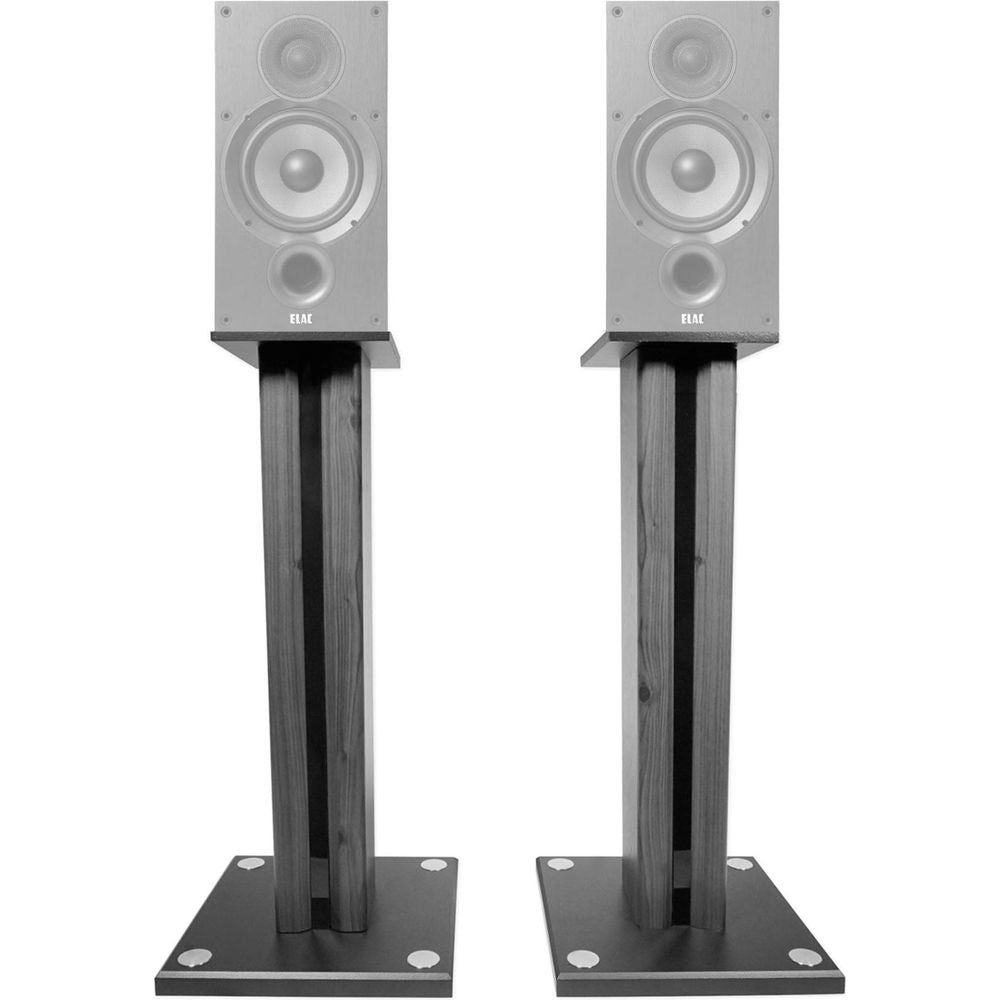 Pair 26" Bookshelf Speaker Stands For ELAC Debut 2.0 B6.2 Bookshelf Sp