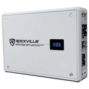 Rockville KRYPTON MT1 1600w 2 Channel Marine/Boat Amplifier w Volt Meter