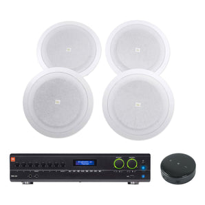 JBL VMA260 60w Amplifier+Wifi Receiver+(4) 8" Speakers For Restaurant/Bar/Cafe