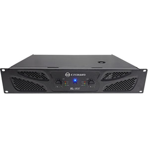 Crown Pro XLi800 600w 2-Channel DJ/PA Power Amplifier Amp + Cables XLI 800