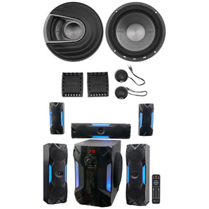 Polk Audio MM6502 6.5” 750 Watt Component Speakers + Free Home Theater System