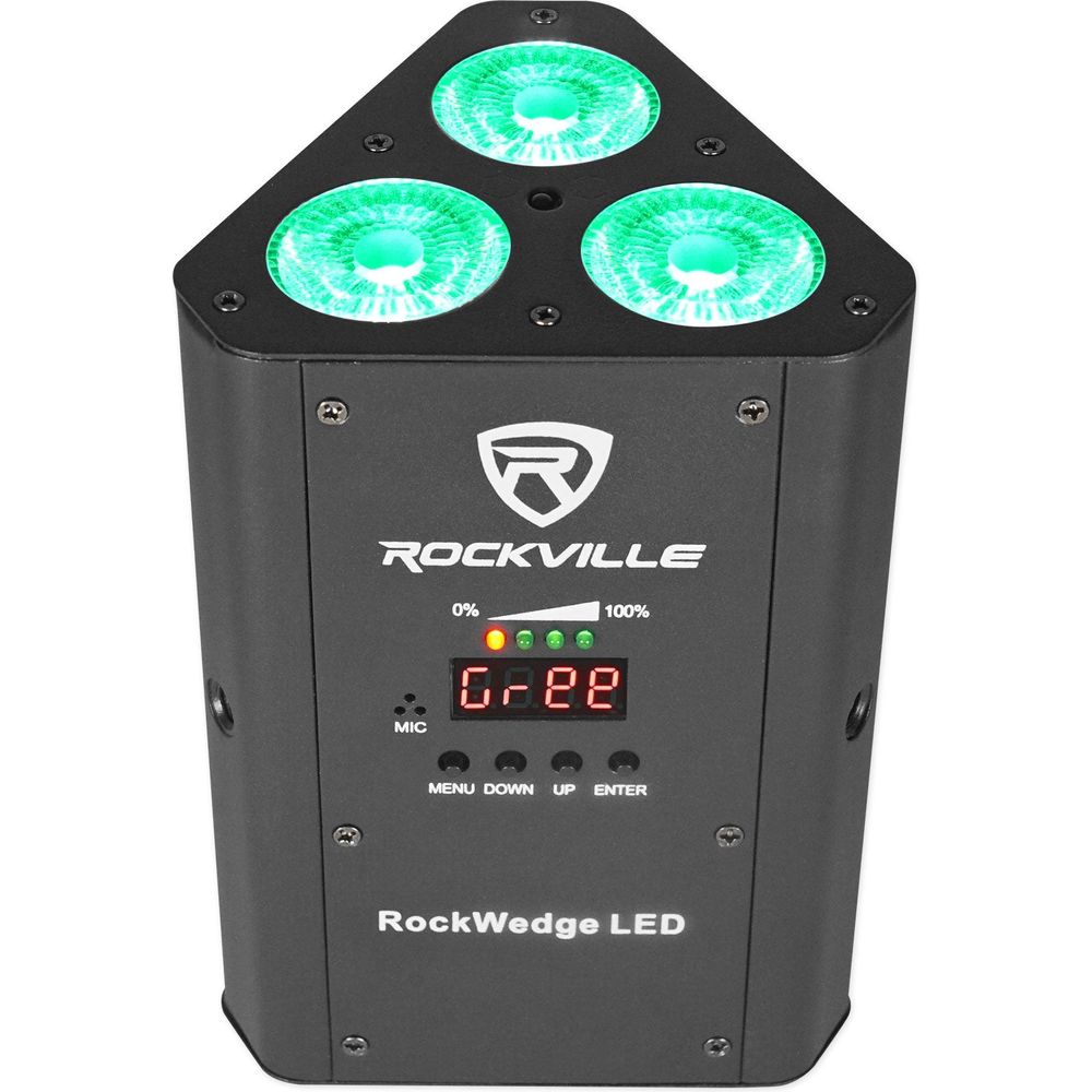 RockWedge LED 4-Pack + ROCKFORCE W2 Controller Bundle
