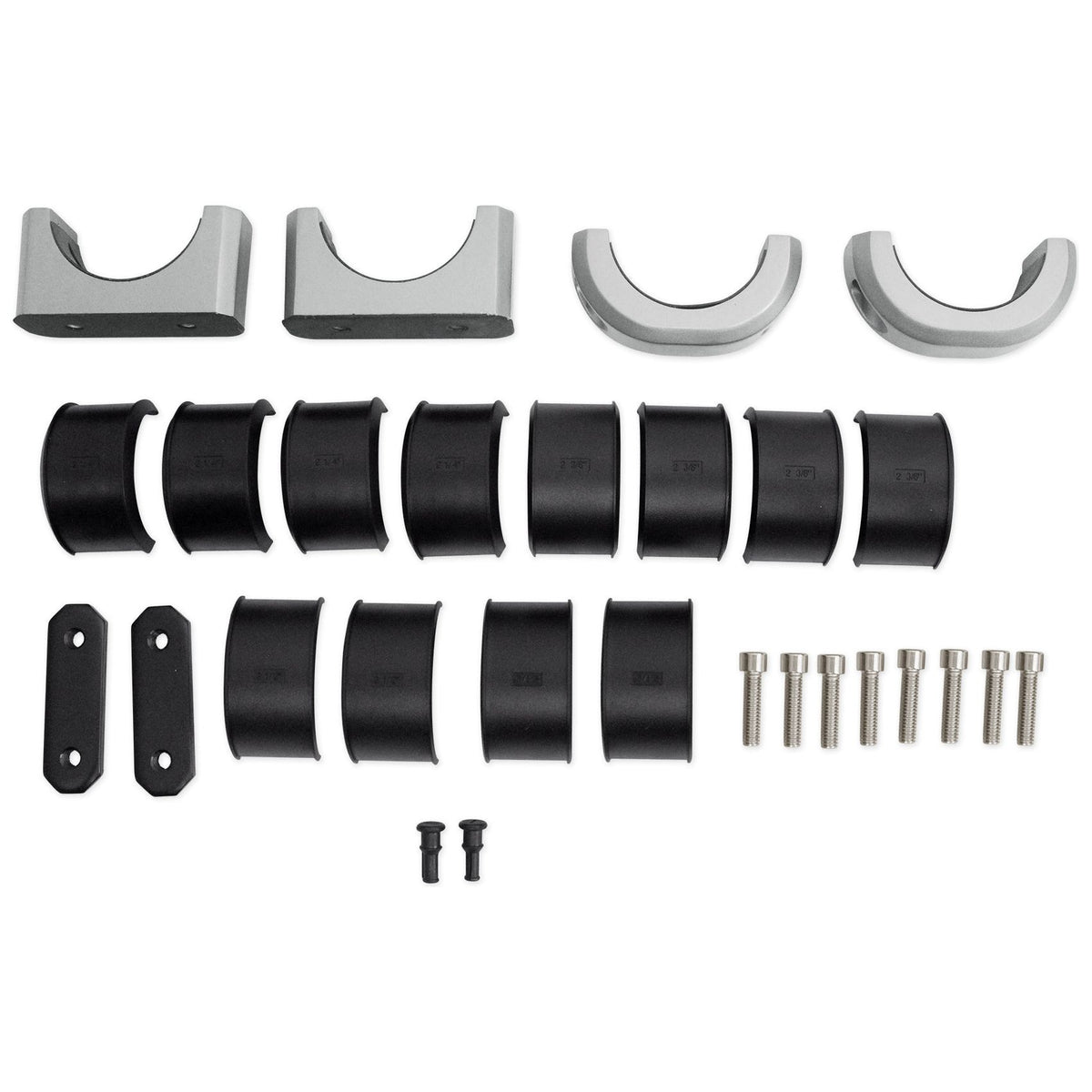 Pair 8" Black Marine Wakeboard Tower Enclosures with Adapter Pack