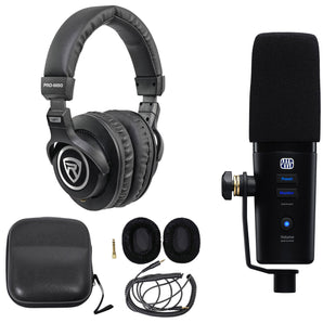 Presonus Revelator Dynamic USB-C Microphone For Recording/Podcasting+Headphones