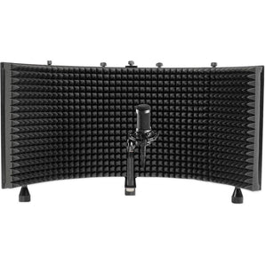 Audio Technica AT2035 Condenser Studio Microphone Mic + Case + Isolation Shield