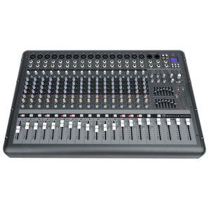 Rockville RPM1870 18-Channel 6000w Powered Mixer, USB, Effects For Church/ School