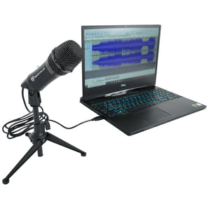 Rockville Z-STREAM USB Condenser Computer Microphone+Stand+Warm Audio Pop Filter