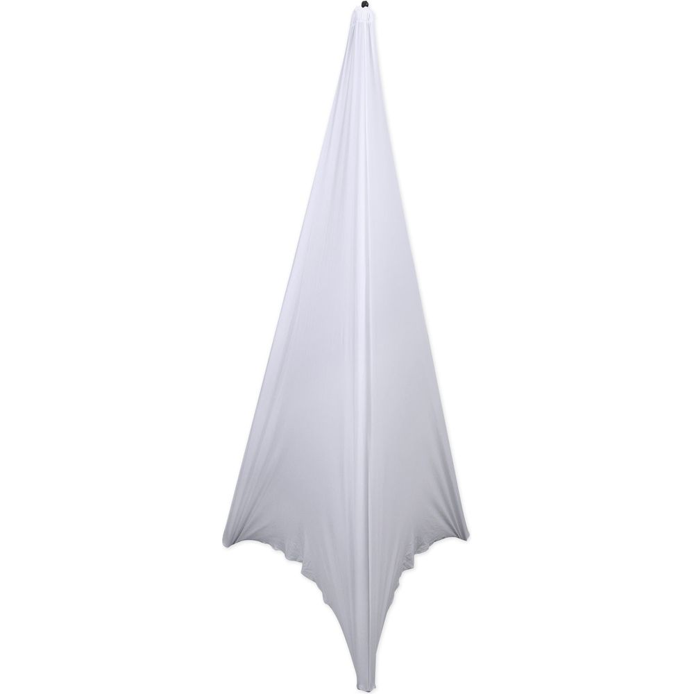 2) Rockville Tripod Pole-Mount Stands+Lighting Cross Bar+White Scrim Cloth Cover
