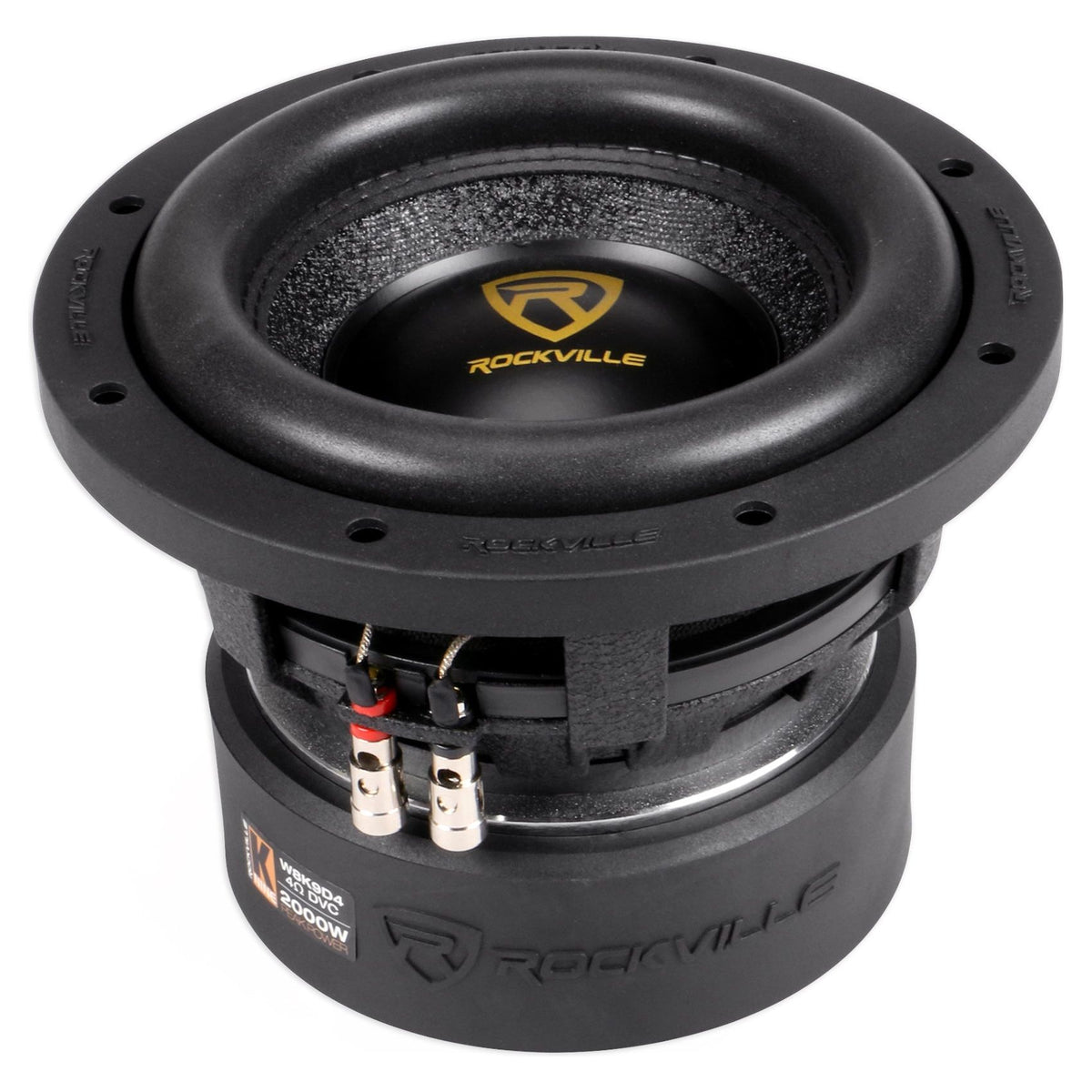 W8K9D4 8" Subwoofers 2-Pack + KRYPTON-M3 Amplifier Bundle