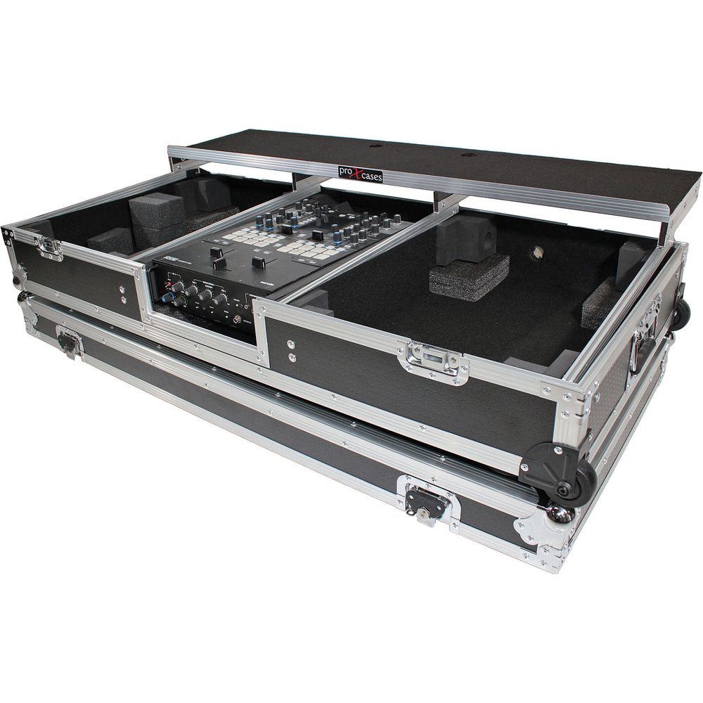 ProX ATA 300-Style Flight Case with Casters for 25 Microphone Stands