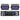 (2) Chauvet DJ LED Shadow 2 ILS Black Lights w/Eye Candy Effects+DMX Controller