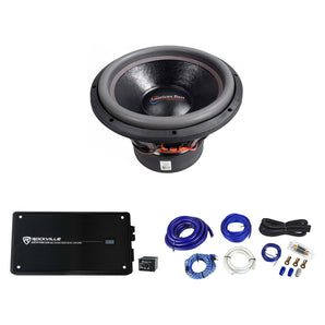 American Bass HD15D2 HD 15" 4000w Competition Car Subwoofer+Mono Amplifier+Wires