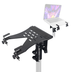 ProX X-LTF01BL Black Laptop Tray+VESA Monitor Mounting Bracket for Speaker Stand