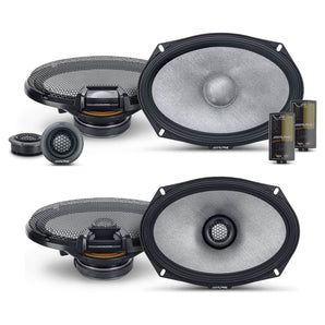 Pair Alpine R2-S69 6x9" 2-Way+R2-S69C High-Resolution Component Car Speakers