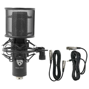 Rockville RCM PRO Studio/Recording Podcast Condenser Microphone + 40" Boom Arm
