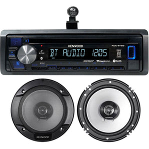 Kenwood KDC-BT22 CD Receiver w/Bluetooth/Android/iPhone+(2) 6.5" 600w Speakers