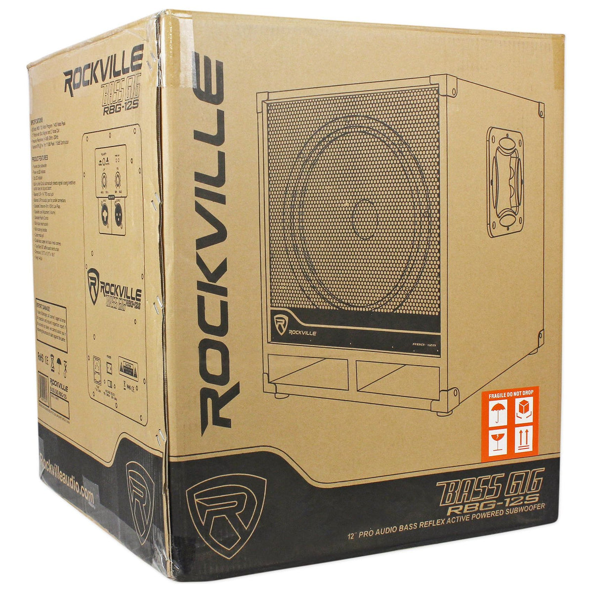 (4) RPG10 10" Active DJ PA Speakers+Mounts+(2) 12" Powered Subwoofers