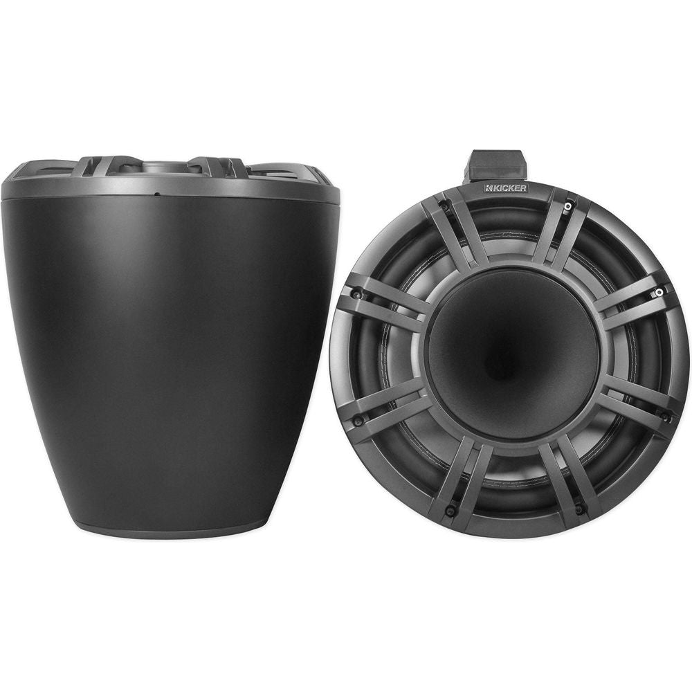 KICKER KMTC11 HLCD 11" Wakeboard Tower Speakers+4) 8" LED Speakers+6-Channel Amp