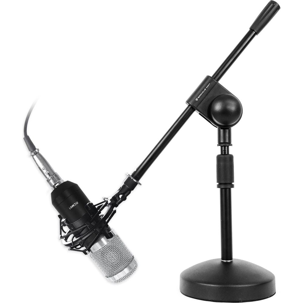 RCM01 Gaming Twitch Microphone Streaming Recording PC Game Mic+Stand