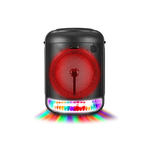 Technical Pro LIT8 Portable 8" Bluetooth LED Party Speaker w/Strap+Wireless Link