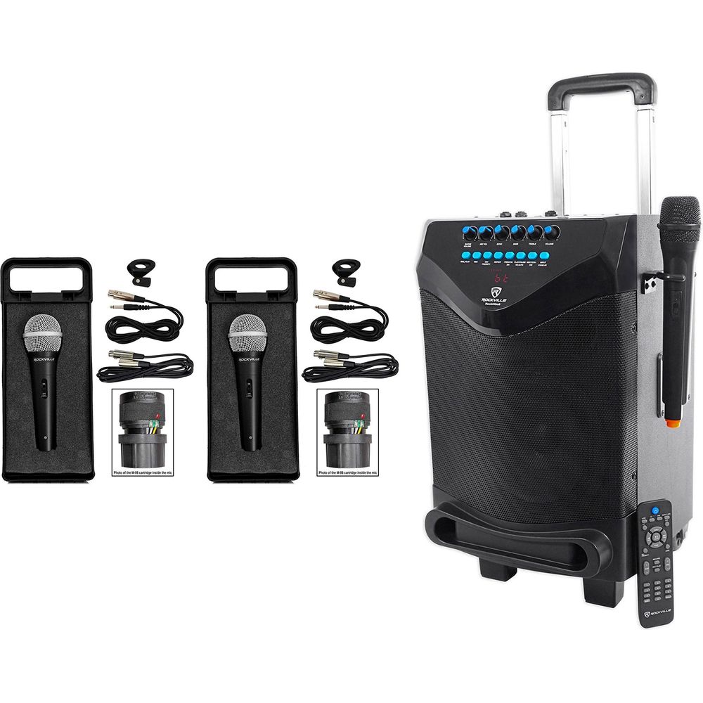 ROCKnGo 8 + (2) RMC-XLR Karaoke Bundle