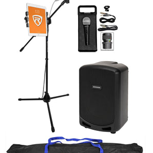 Samson Expedition 6" Rechargeable Bluetooth Karaoke Machine System+Mic+Stand