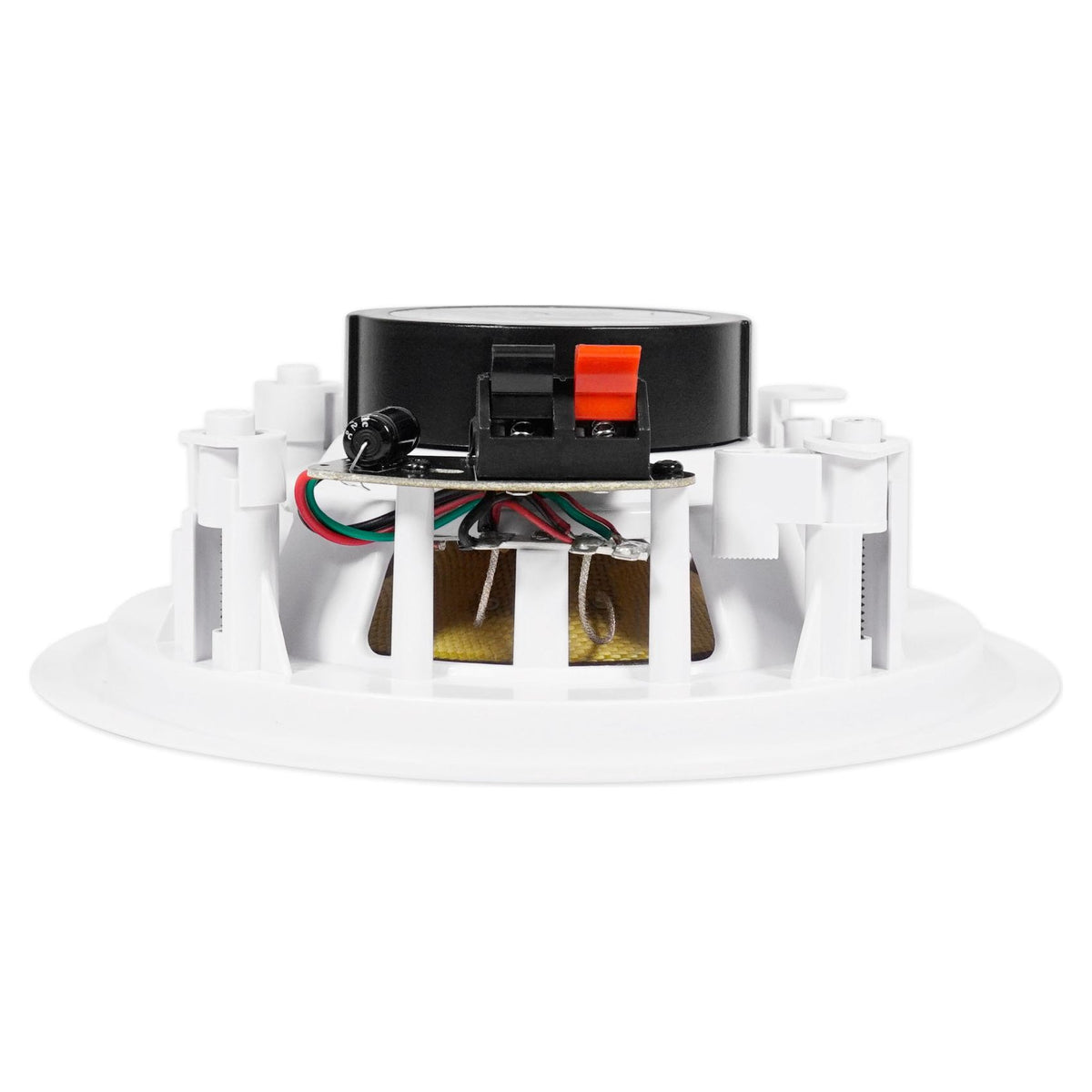 H12X500UBT 6-Zone Receiver + (12) 6.5 In Ceiling Speakers With Red LED