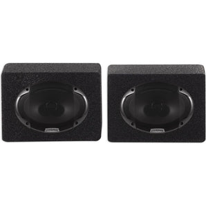 (2) Alpine SPE-6090 6" x 9" 600 Watt 2-Way Car Stereo Speakers+(2) Enclosures