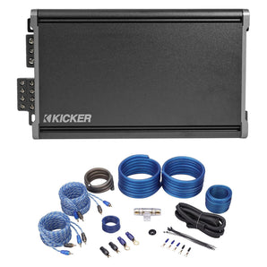 KICKER 46CXA3604 CXA360.4 360w RMS 4-Channel Car Audio Amplifier + Amp Kit
