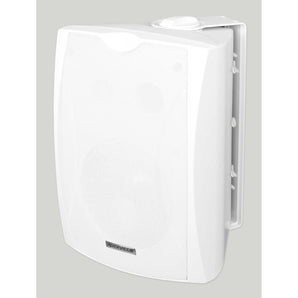 2) Rockville WET-5W 70V 5.25" IPX55 White Commercial Indoor/Outdoor Wall Speakers