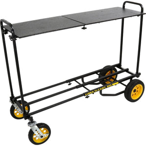 RocknRoller R10RT R10 500lb Capacity DJ PA Equipment Transport Cart+Long Shelf