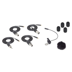 Samson LM7X Lavalier Lav Microphone+Adapters+Case+Handheld Mic+Headphones