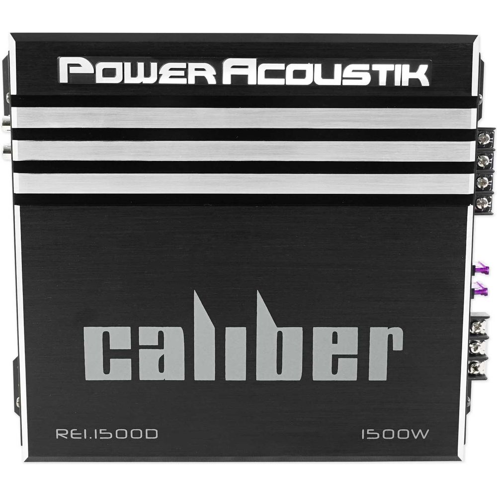Power Acoustik RE1-1500D 1500 Watt Mono Amplifier Car Audio Amp+Wire Kit