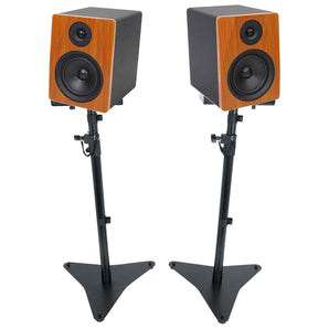 (2) Rockville APM6C 6.5" 350w Powered Studio Monitors Speakers+Adjustable Stands