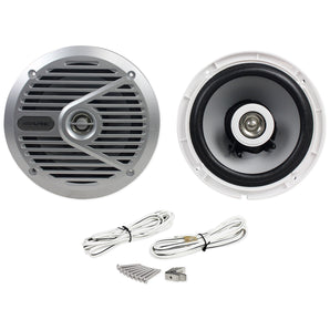 New Alpine SPS-M601 Pair 6.5" 2-Way Marine/Boat Coaxial Speakers