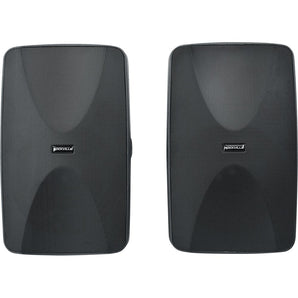 Rockville 6-Zone Commercial/Restaurant Bluetooth Amp+10 Black 6.5" Wall Speakers