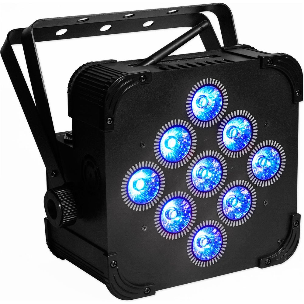 (2) BEST PAR 60 Rechargeable Wash Lights w/Wireless DMX Controller