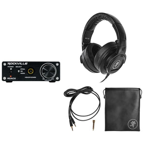 Mackie MC-250 Studio Monitoring Headphones+DAC Headphone Amplifier Amp