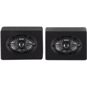 (2) RE Audio REX6.9 6x9 400 Watt 3-Way Car Speakers+(2) Sealed Enclosures REX69