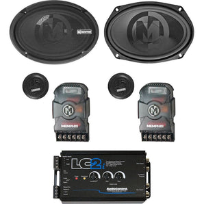 Memphis Audio PRX690C 6x9" Car Component Speakers+AudioControl Hi/Lo Converter