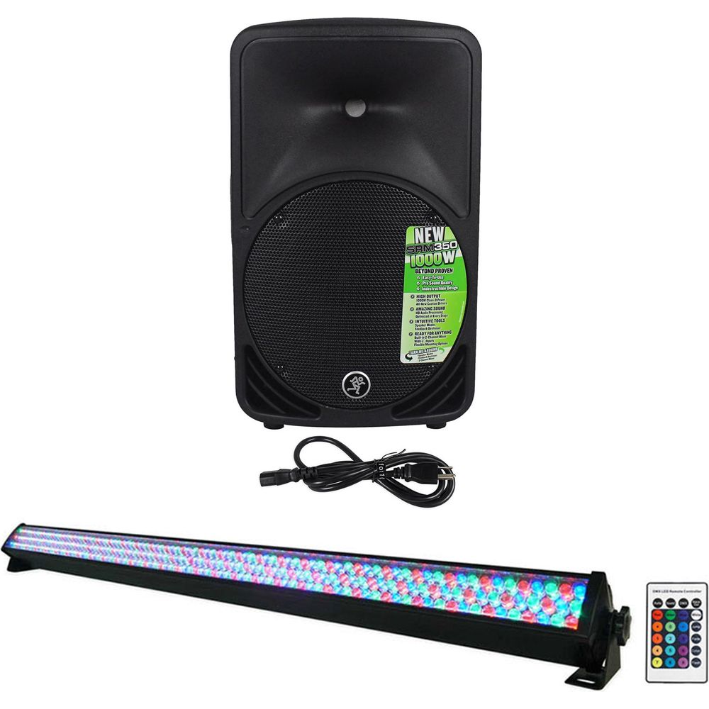 SRM350V3 1000 Watt 10" Powered PA DJ Speaker With DSP & LED Light Bar