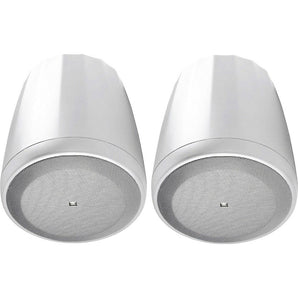 4) JBL Control 65P/T-WH 5.25" 70v White Pendant Speakers For Restaurant/Bar/Cafe