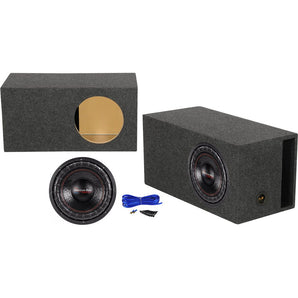 American Bass XFL-1222 2000w 12" Competition Subwoofer+Vented Sub Box Enclosure