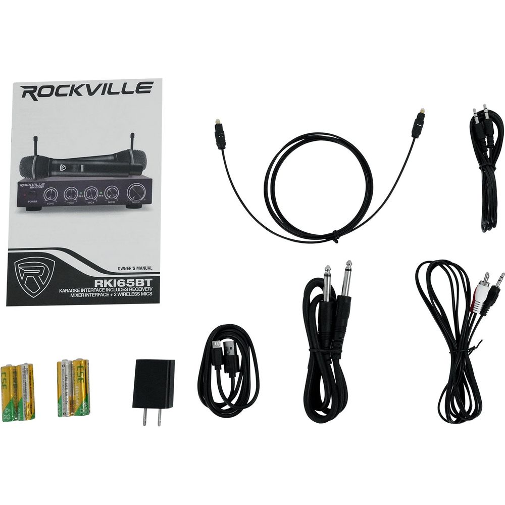 RKI65BT Dual UHF Mics + USB RGB TV Backlight Bundle