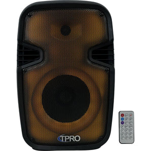 (2) Technical Pro PLIT8 Portable 8" Bluetooth LED Party Speakers+Wireless Link